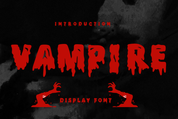 Vampire: The Ultimate Horror Display Font for Halloween