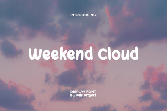 Weekend Cloud: A Playful Font for Creative Branding